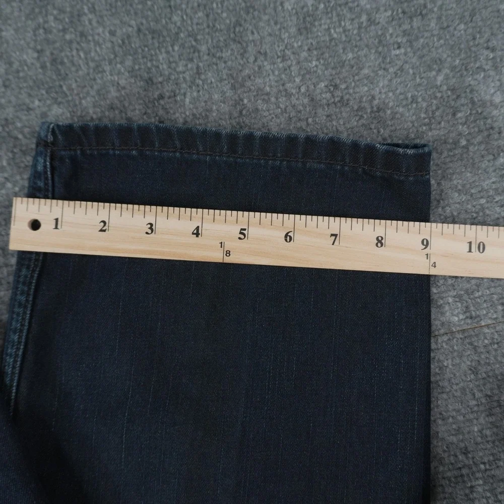 Levi's 505 Jeans Mens‎ 38x32 Dark Wash Regular Fit Straight Leg Blue Denim